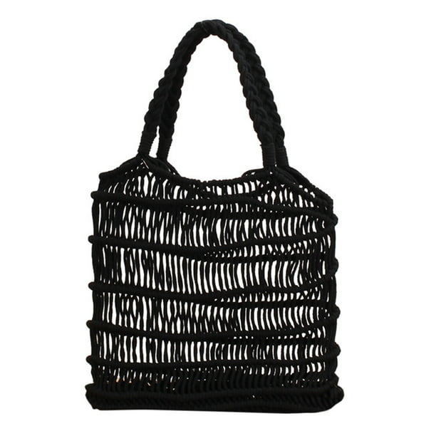 ​​Hollow Woven Womens Braid Handbags Shoulder Bags Beach Bag Large Capacity Tote